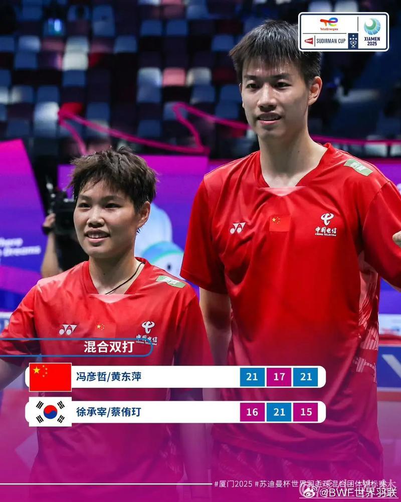 2025苏迪曼杯决赛阵容揭晓:单打由王祉怡、石宇奇领衔出战 2025苏迪曼杯决赛阵容揭晓:单打由王祉怡、石宇奇领衔出战